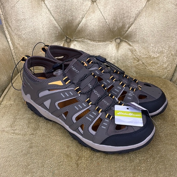 Eddie Bauer Men's Eastport Brown Hiking Sandals Size 11 NWT - Picture 1 of 5